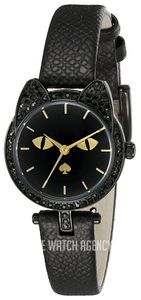 Horlogeband Kate Spade New York 1YRU0817 Leder Zwart