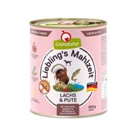 GRANATAPET Liebling's Mahlzeit Salmon and turkey - natvoer voor honden - 800g