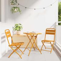 Bistroset 3 pcs Mosterdgeel Staal