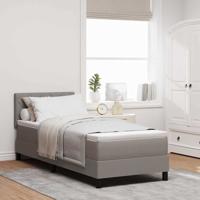 Boxspringbed met matras met matras Taupe 80 x 200 cm Stof