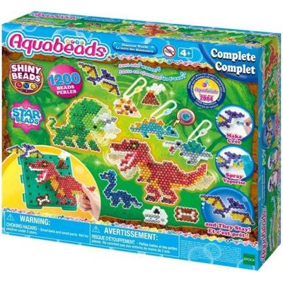Het land van dinosaurussen - aquabeads - parels die bij water blijven hangen