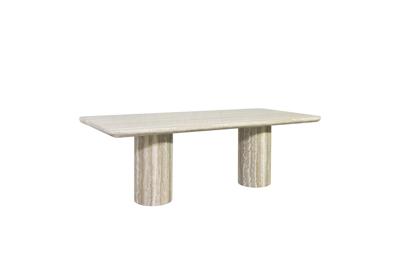 Eettafel Nebula grijs 225 faux travertine