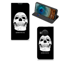 Mobiel BookCase Nokia X20 | X10 Skull Eyes