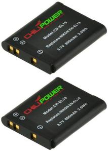 ChiliPower EN-EL19 accu voor Nikon - 800mAh - 2-Pack