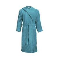 The One Badjas met capuchon 420 gram Turquoise-S/M The One Badjas met capuchon 420 gram Turquoise-S/M