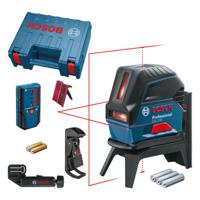 Bosch Professional GCL 2-50 Punt- en kruislijnlaser rood + LR 6 laserontvanger in koffer - 0601066F01