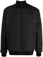 Rains high-neck quilted jacket - Noir - thumbnail