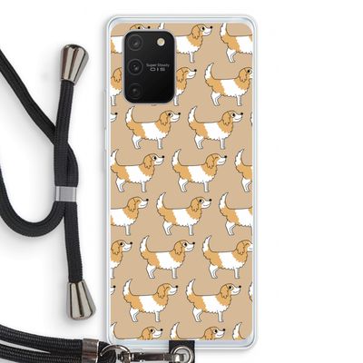 Doggy: Samsung Galaxy S10 Lite Transparant Hoesje met koord
