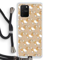 Doggy: Samsung Galaxy S10 Lite Transparant Hoesje met koord