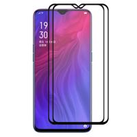 2 stk ENKAY Hat-Prins volledige lijm 0.26 mm 9H 2.5 D gehard glas volledige dekking film voor OPPO Reno Z/Realme X lite/R17