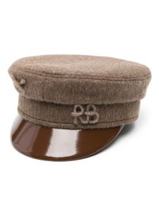 Ruslan Baginskiy casquette Baker Boy à logo appliqué - Marron