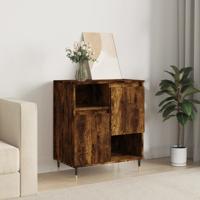 Dressoir 60x35x70 cm bewerkt hout gerookt eikenkleurig - thumbnail