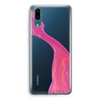 Paarse stroom: Huawei P20 Transparant Hoesje
