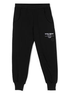 Gcds Kids pantalon de jogging à logo imprimé - Noir