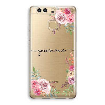 Rozen: Huawei P9 Transparant Hoesje