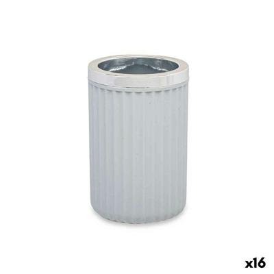 Glas Berilo Grijs Plastic 7,5 x 11,5 x 7,5 cm (16 Stuks)