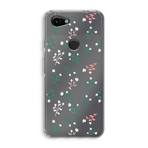 Small white flowers: Google Pixel 3a Transparant Hoesje