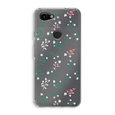 Small white flowers: Google Pixel 3a Transparant Hoesje