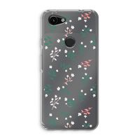 Small white flowers: Google Pixel 3a Transparant Hoesje