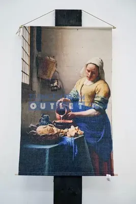 Wanddoek cosy melkmeisje st b66h110