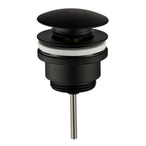 Wiesbaden UniMatch Caral design click waste messing rond zwart mat