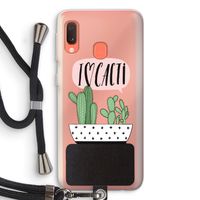 I love cacti: Samsung Galaxy A20e Transparant Hoesje met koord