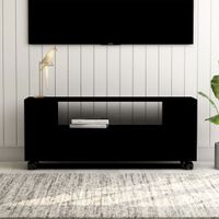 Tv-meubel 120x35x43 cm spaanplaat zwart - thumbnail