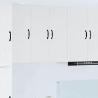 Keukenkast aan de muur Wit 60 x 31 x 80 cm Bewerkt hout