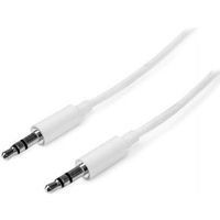 StarTech.com 3 m witte Slim 3,5 mm stereo/audiokabel M/M