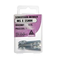 Schroefoog m5x25mm verz - Deltafix