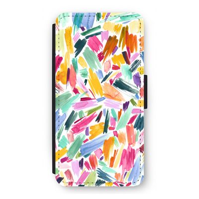 Watercolor Brushstrokes: iPhone 12 Pro Flip Hoesje
