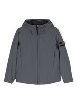 Stone Island Junior veste zippée à motif Compass - Bleu - thumbnail