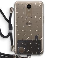 Hipster stripes: LG K10 (2017) Transparant Hoesje met koord