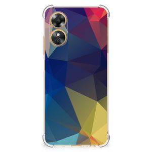 OPPO A17 Shockproof Case Polygon Dark