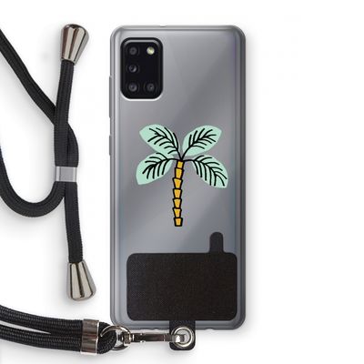 Palmboom: Samsung Galaxy A31 Transparant Hoesje met koord