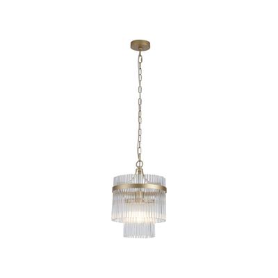 Searchlight HanglampLara goud met helder glas Ø 26cm - 11200-1GO
