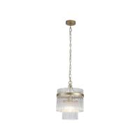 Searchlight HanglampLara goud met helder glas Ø 26cm - 11200-1GO