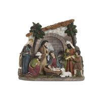 Kerststal set Home ESPRIT Multicolour Hars 21 x 6 x 19 cm
