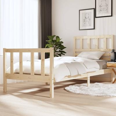 Bedframe massief hout 90x200 cm