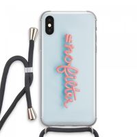 #nofilter: iPhone XS Max Transparant Hoesje met koord