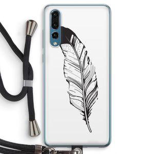 Pluim: Huawei P20 Pro Transparant Hoesje met koord