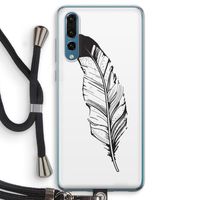 Pluim: Huawei P20 Pro Transparant Hoesje met koord