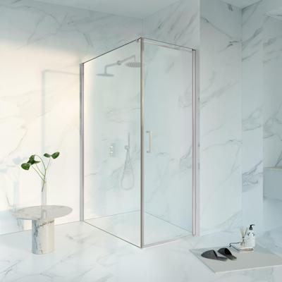 Fortifura Galeria Douchecabine - 70x140x200 - Profiel veiligheidsglas - anti kalk - chroom SW1122473/SW797916/SW797904