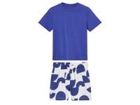 lupilu Kindershirt en korte broek (Blauw, 134/140)