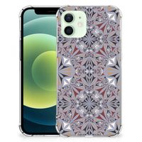 iPhone 12 Mini Anti-Shock Hoesje Flower Tiles - thumbnail