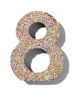 HEMA Chocolade Feestcijfer 8 Met Discodip
