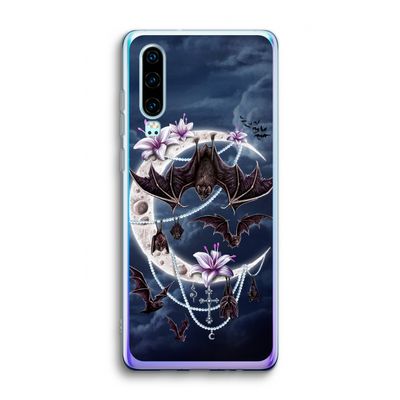 Vleermuizen Maan: Huawei P30 Transparant Hoesje