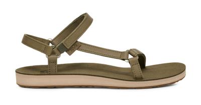 Teva Original Universal Slim Lea Sandaal Dames Burnt Olive 09