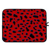Red Leopard: Laptop sleeve 15 inch