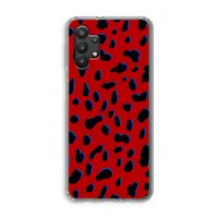 Red Leopard: Samsung Galaxy A32 5G Transparant Hoesje